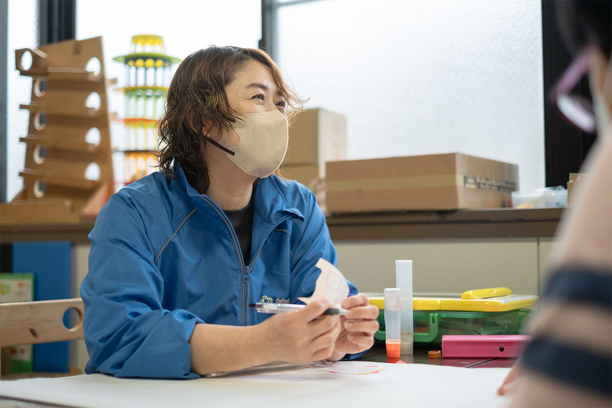 笑顔のスタッフ